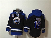 New York Mets #12 Francisco Lindor Black Blue Ageless Must-Have Lace-Up Pullover Hoodie,baseball caps,new era cap wholesale,wholesale hats